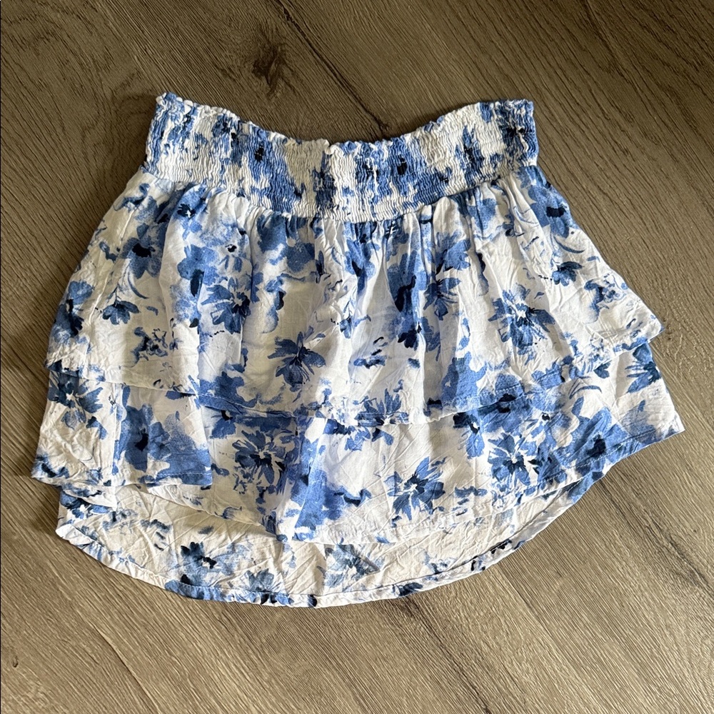 Floral Blue and White Girl’s Skirt
